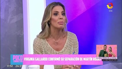 Virginia Gallardo reveló el verdadero motivo de su sorpresiva separación con Martín Rojas