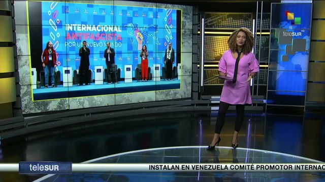Instalación del encuentro internacional antifascista por un nuevo mundo