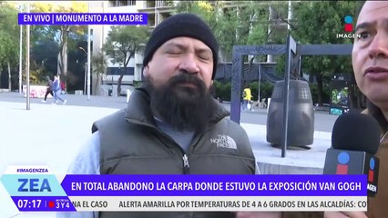 Abandonan la carpa donde estuvo la exposición de Van Gogh en la CDMX