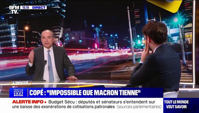 Jean-François Copé appelle à la démission d’Emmanuel Macron: « Le problème, c'est le chaos politique déclenché par le président de la République. C’est impossible de tenir jusqu’en 2027»