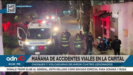Estuvo a punto de ser arrollado por un vehículo en Naucalpan, EDOMEX