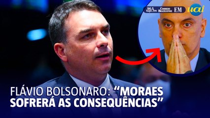 Flávio Bolsonaro menciona 'abuso de poder' de Alexandre de Moraes