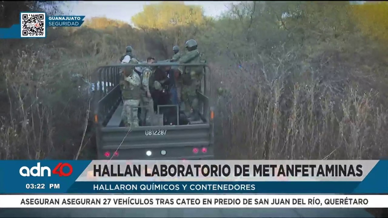 Golpe al crimen organizado: hallan laboratorio de metanfetaminas en Guanajuato