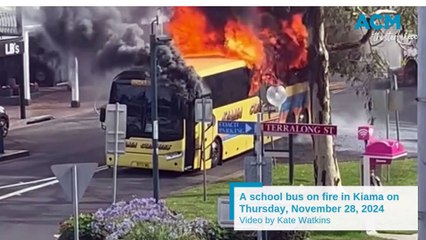 School bus on fire in Kiama | Thursday, November 28, 2024 | Illawarra Mercury