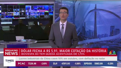 Especialista analisa impactos no mercado com alta recorde do dólar e queda do Ibovespa B3