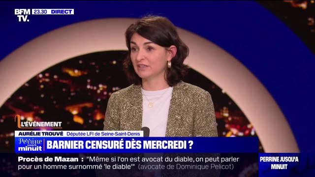 Aurélie Trouvé (LFI): Tous ceux qui ne voteront pas la motion de censure seront des députés qui veulent imposer un budget qui va se faire au détriment des Français