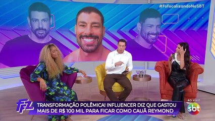 'Só nascendo de novo' dispara Cariúcha sobre influencer que quer ficar parecido com o ator Cauã Reymond