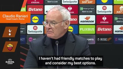 Ranieiri admires Tottenham's suffocating style of play