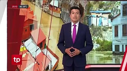 La Paz: Una fuerte lluvia provoca la formación de un río en la avenida Los Sargentos de Llojeta 