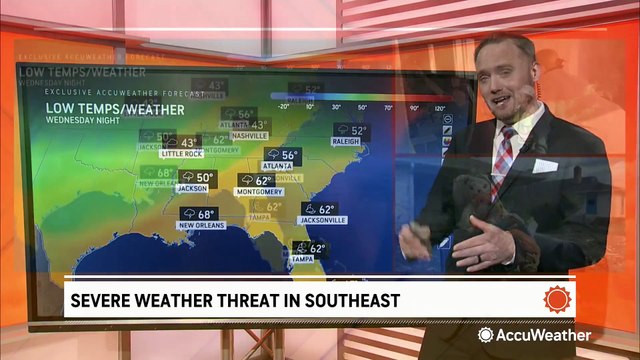 Heavy rain and thunderstorms to drench the Southeast this Thanksgiving