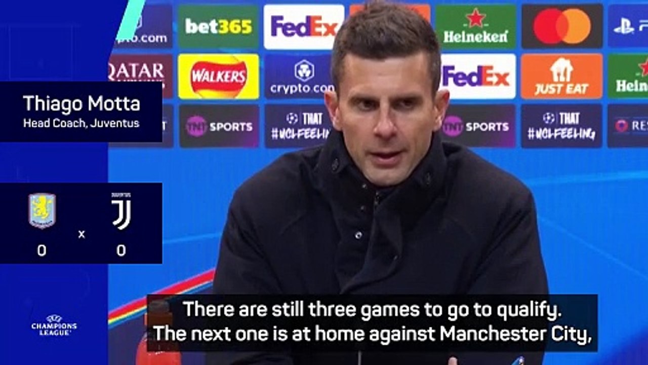 Juventus' aim is qualification from UCL league phase - Motta