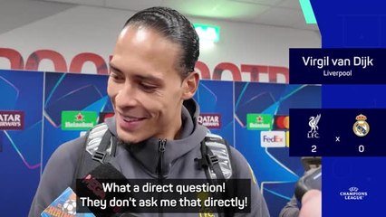 'What a direct question!' - Van Dijk on Liverpool future after beating Real Madrid