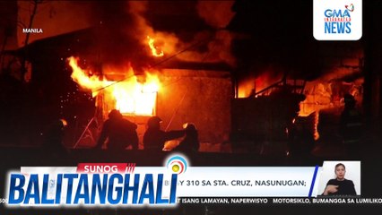 Nasa 500 pamilya sa Brgy. 310 sa Sta. Cruz, nasunugan; 2 sugatan | Balitanghali