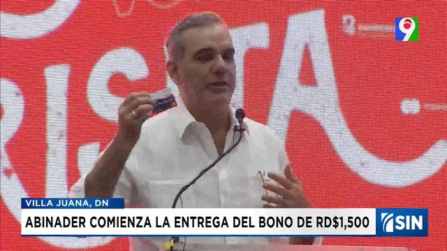 “Ya llegó la Brisita”: Abinader entrega bonos navideños | Emisión Estelar SIN con Alicia Ortega