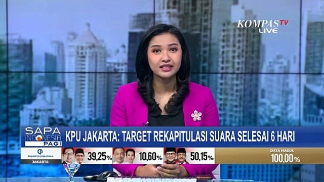 KPU Jakarta Targetkan Rekapitulasi Suara Pilkada Selesai dalam 6 Hari | SERIAL PILKADA