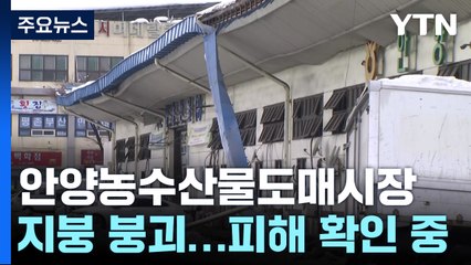 안양농수산물도매시장 지붕 붕괴...피해 확인 중 / YTN