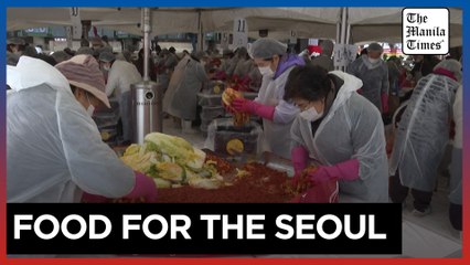 South Korea holds mass kimchi-making event amid record snowfall