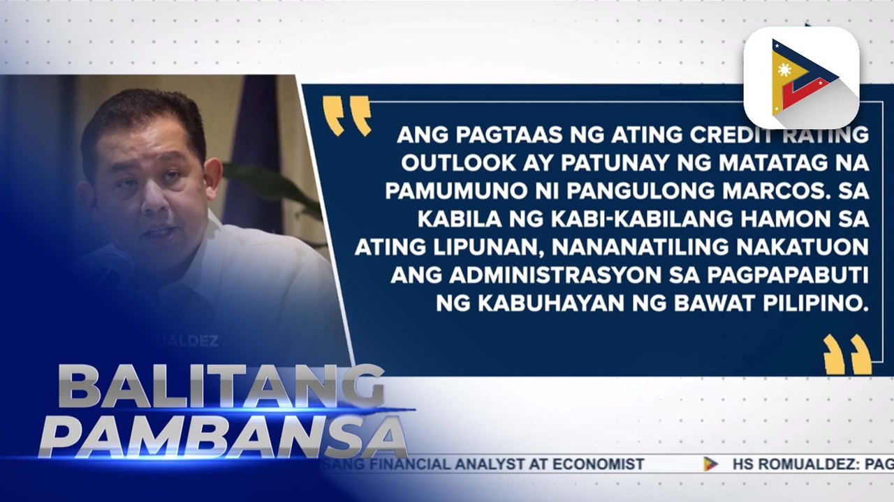 Speaker Romualdez, ikinalugod ang pagtaas ng credit rating ng Pilipinas