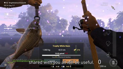 How to catch Trophy White Bass at St.Croix Lake  | Fishing Planet