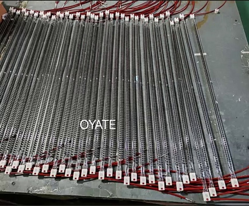 Mass production of carbon fiber heat tubes 650mm 220v 1500w SK15 carbon fiber heat lamps