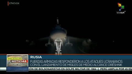Fuerzas Armadas rusas responden ataques con el lanzamiento del misil Oréshnik