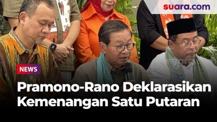 Pramono-Rano Deklarasikan Kemenangan Satu Putaran, Gak Percaya Bisa Cek Sirekap KPU