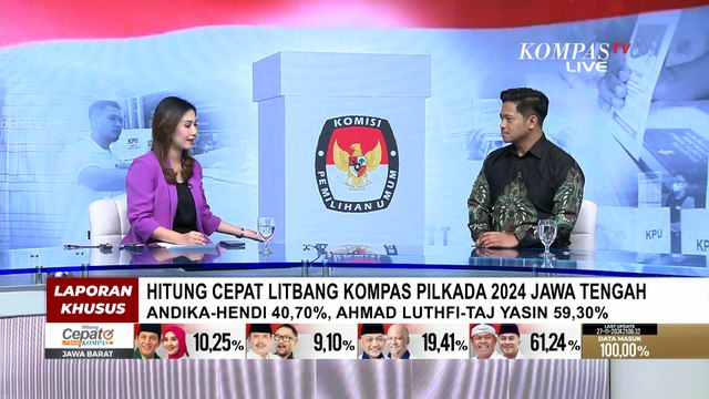 Peneliti Litbang Kompas Ungkap Hasil Hitung Cepat di Pilkada Jateng, Pengaruh Endorse Jokowi