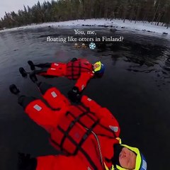 Flottaison en eaux glacées (jääuiminen) ou avanto-floating : une expérience unique en Finlande