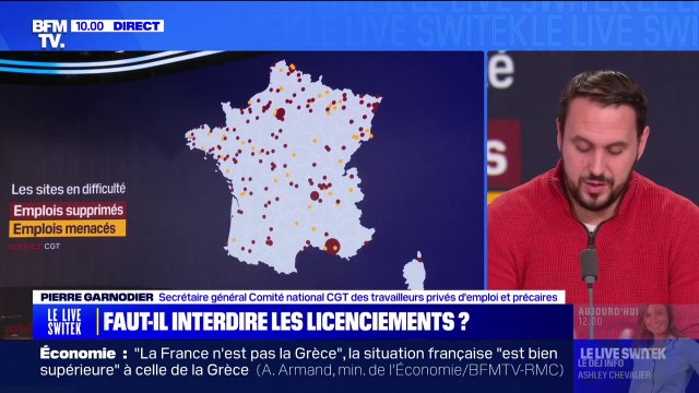 Licenciements: pour Pierre Garnodier (CGT), il y a des entreprises qui organisent leur propre concurrence en installant des entreprises ailleurs