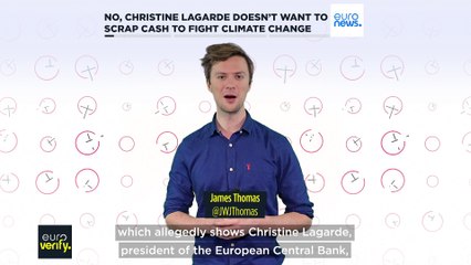 No, Christine Lagarde doesn't want to scrap cash to fight climate change