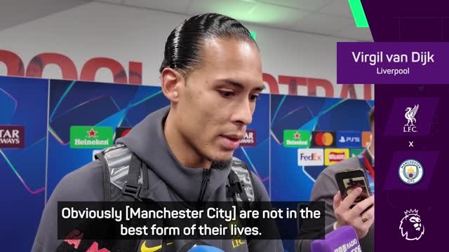 City can 'turn it around at any moment' - Van Dijk wary of wounded Cityzens
