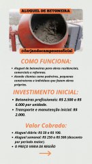 IDEIA PARA UM NEGÓCIO | ALUGUEL DE BETONEIRA