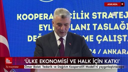 Ömer Bolat: Tedarik ve Dağıtım Kooperatifi Modeli'ni yaygınlaştıracağız