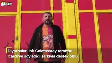 Fanatik Galatasaray taraftarından Icardi'ye şarkılı destek: Üzülme canım kardeşim!