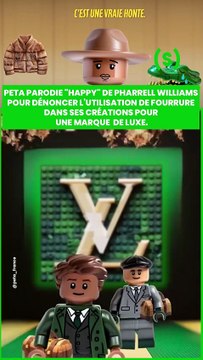 SIMONE - GREEN : PETA parodie Happy de Pharrell Williams pour dénoncer l'utilisation de fourrure dans ses créations pour une marque de luxe