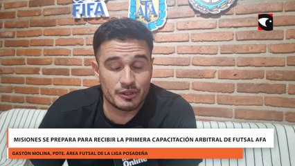 Misiones se prepara para recibir la primera capacitación arbitral de futsal AFA