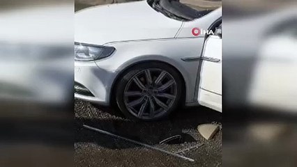 Otomobildeki çakmak gazları bomba gibi patladı: Yaralılar var