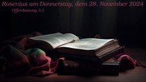 Rosenius am Donnerstag, dem 28. November 2024 zu Offenbarung 3,1