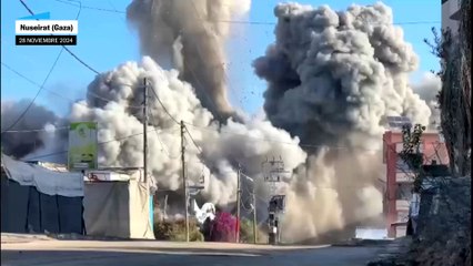 Israel ataca Nuseirat, un campo de refugiados en Gaza