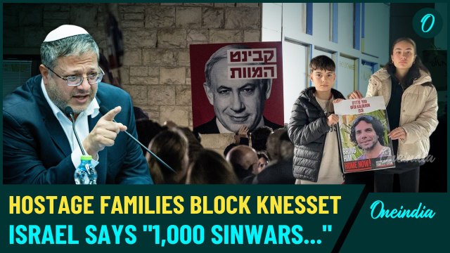 Israeli Minister Confronted; Hostages' Families Block PM’s Office, Demand Deal After Lebanon Truce