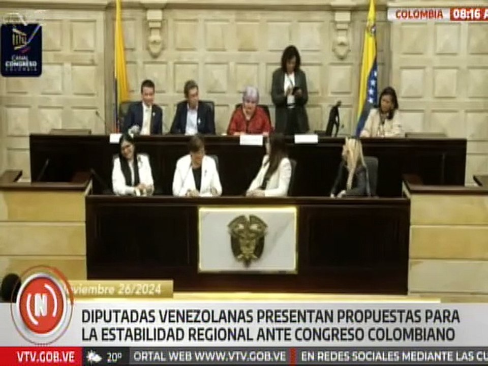 Venezuela presenta propuestas para la estabilidad regional ante Congreso colombiano