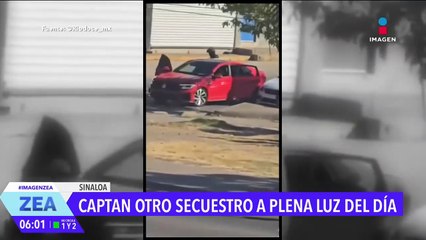 Captan secuestro a plena luz del día en Culiacán, Sinaloa