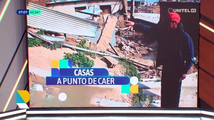Existe alrededor de 70 viviendas que han presentado rajaduras o hundimientos en la OTB Universitario de Cochabambaan que