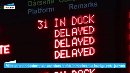 Miles de conductores de autobús están llamados a la huelga
