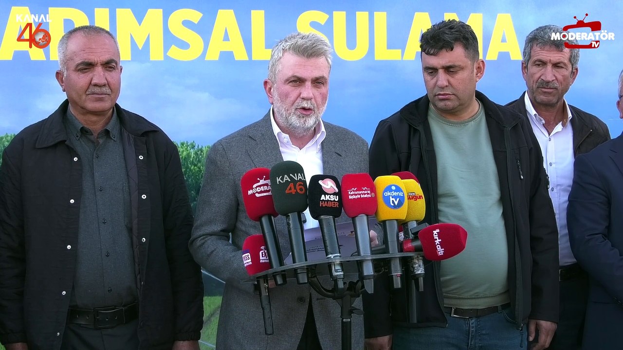 Kahramanmaraş Büyükşehir Belediyesi'nden çiftçilere ücretsiz sulama desteği