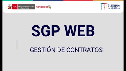 SGP WEB Gestion de contratos