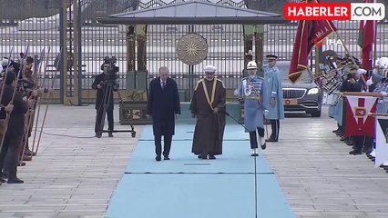 Cumhurbaşkanı Erdoğan, Umman Sultanı El Said'i Resmi Törenle Karşıladı