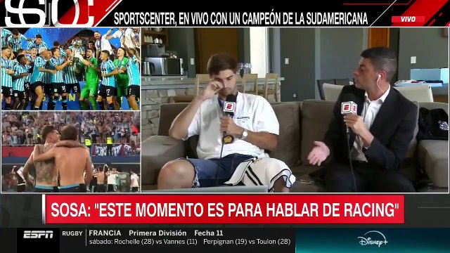 Santiago Sosa: Que Racing me compre es algo muy lindo