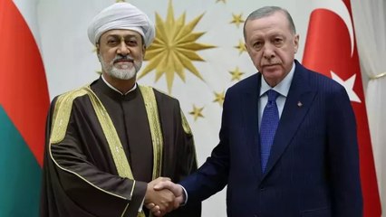 Cumhurbaşkanı Erdoğan, Umman Sultanı Heysem bin Tarık ile bir araya geldi