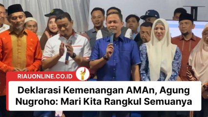 Deklarasi Kemenangan AMAn, Agung Nugroho: Mari Kita Rangkul Semuanya